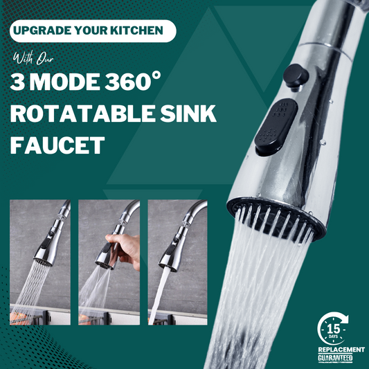 Rotating Sink Faucet Aerator